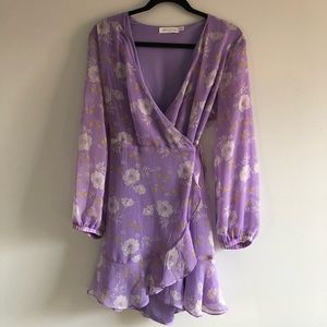 Lavender Wrap Dress